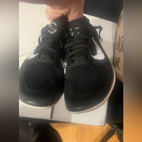 Nike Free RN Flyknit black 7.5 Women's Running Shoe - Picture 7 of 12